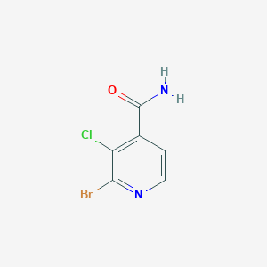 molecular formula C6H4BrClN2O B1530093 2-Bromo-3-chloroisonicotinamide CAS No. 1807123-18-7