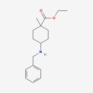 molecular formula C17H25NO2 B1530095 4-(苄氨基)-1-甲基环己烷甲酸乙酯 CAS No. 1951439-92-1