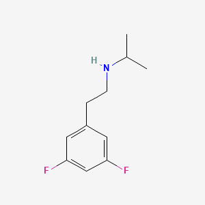 molecular formula C11H15F2N B15300950 n-(3,5-Difluorophenethyl)propan-2-amine 