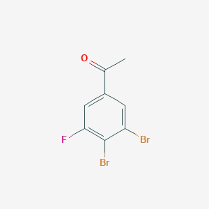 molecular formula C8H5Br2FO B1530097 3',4'-Dibromo-5'-fluoroacetophenone CAS No. 1803776-35-3