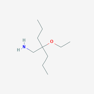 molecular formula C10H23NO B15301004 2-Ethoxy-2-propylpentan-1-amine 