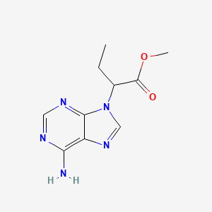 molecular formula C10H13N5O2 B15301009 methyl 2-(6-amino-9H-purin-9-yl)butanoate 