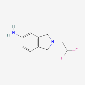 molecular formula C10H12F2N2 B1530108 2-(2,2-difluoroethyl)-2,3-dihydro-1H-isoindol-5-amine CAS No. 1484193-33-0