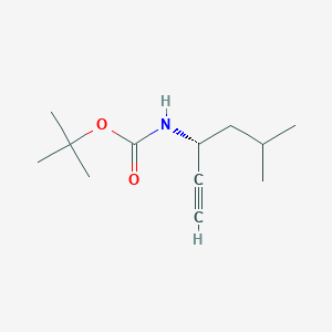 molecular formula C12H21NO2 B15301096 tert-Butyl (R)-(5-methylhex-1-yn-3-yl)carbamate 