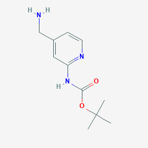 molecular formula C11H17N3O2 B153011 2-(Boc-amino)-4-(aminomethyl)pyridine CAS No. 639091-78-4