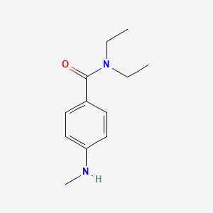 molecular formula C12H18N2O B15301153 N,N-diethyl-4-(methylamino)benzamide 
