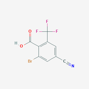 2-Bromo-4-cyano-6-(trifluoromethyl)benzoic acid