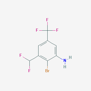 2-Bromo-3-(difluoromethyl)-5-(trifluoromethyl)aniline
