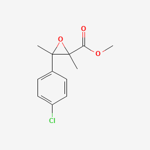 molecular formula C12H13ClO3 B15301275 Methyl 3-(4-chlorophenyl)-2,3-dimethyloxirane-2-carboxylate 
