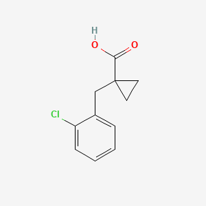 1-[(2-Chlorophenyl)methyl]cyclopropane-1-carboxylic acid