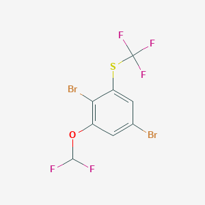1,4-Dibromo-2-difluoromethoxy-6-(trifluoromethylthio)benzene