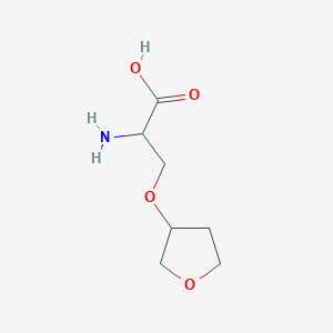molecular formula C7H13NO4 B15301348 o-(Tetrahydrofuran-3-yl)serine 