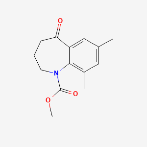 methyl 7,9-dimethyl-5-oxo-2,3,4,5-tetrahydro-1H-benzo[b]azepine-1-carboxylate