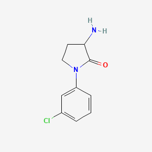 3-Amino-1-(3-chlorophenyl)pyrrolidin-2-one