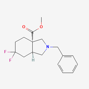molecular formula C17H21F2NO2 B15301434 rel-Methyl (3aS,7aS)-2-benzyl-6,6-difluorooctahydro-3aH-isoindole-3a-carboxylate 