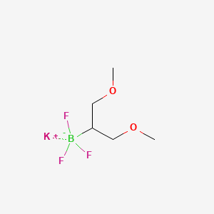 molecular formula C5H11BF3KO2 B15301443 Potassium (1,3-dimethoxypropan-2-yl)trifluoroboranuide 