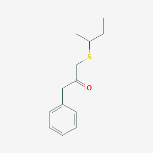molecular formula C13H18OS B15301489 1-(Sec-butylthio)-3-phenylpropan-2-one 