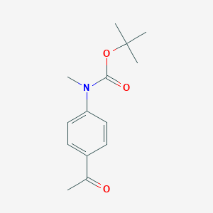 molecular formula C14H19NO3 B153015 tert-Butyl (4-acetylphenyl)(methyl)carbamate CAS No. 907209-80-7