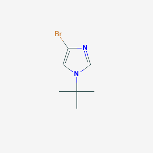 molecular formula C7H11BrN2 B15301521 4-bromo-1-tert-butyl-1H-imidazole 
