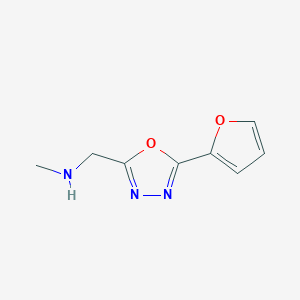 {[5-(Furan-2-yl)-1,3,4-oxadiazol-2-yl]methyl}(methyl)amine