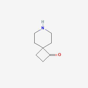 molecular formula C8H13NO B15301557 7-Azaspiro[3.5]nonan-1-one 