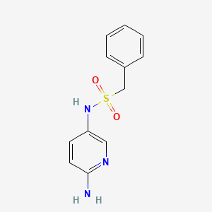 molecular formula C12H13N3O2S B1530158 N-(6-aminopyridin-3-yl)-1-phenylmethanesulfonamide CAS No. 1184246-81-8