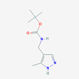 tert-Butyl ((3-methyl-1H-pyrazol-4-yl)methyl)carbamate