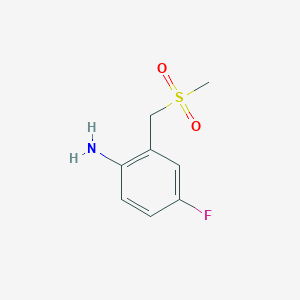 4-Fluoro-2-(methanesulfonylmethyl)aniline