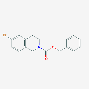 molecular formula C17H16BrNO2 B15301656 benzyl 6-bromo-3,4-dihydroisoquinoline-2(1H)-carboxylate 