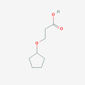 molecular formula C8H14O3 B15301703 3-(Cyclopentyloxy)propanoic acid 