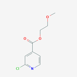 molecular formula C9H10ClNO3 B1530177 2-Methoxyethyl 2-chloropyridine-4-carboxylate CAS No. 1339933-06-0