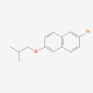 molecular formula C14H15BrO B1530179 2-Bromo-6-(2-methylpropoxy)naphthalene CAS No. 1363386-56-4