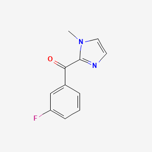 molecular formula C11H9FN2O B1530180 2-(3-fluorobenzoyl)-1-methyl-1H-imidazole CAS No. 1247473-86-4