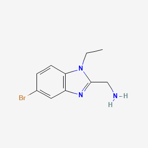 (5-bromo-1-ethyl-1H-1,3-benzodiazol-2-yl)methanamine