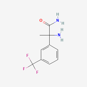 2-Amino-2-[3-(trifluoromethyl)phenyl]propanamide