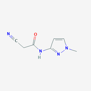 2-cyano-N-(1-methyl-1H-pyrazol-3-yl)acetamide