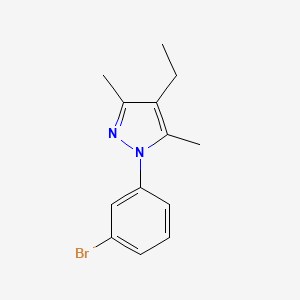 1-(3-bromophenyl)-4-ethyl-3,5-dimethyl-1H-pyrazole