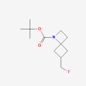 molecular formula C12H20FNO2 B15301904 Tert-butyl (4r)-6-(fluoromethyl)-1-azaspiro[3.3]heptane-1-carboxylate 