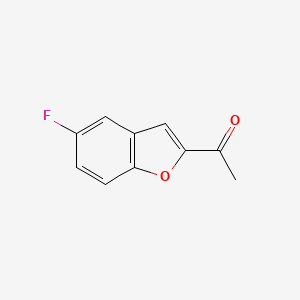molecular formula C10H7FO2 B1530193 1-(5-Fluorobenzofuran-2-yl)ethanone CAS No. 1267138-82-8