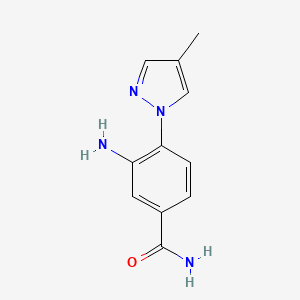 3-amino-4-(4-methyl-1H-pyrazol-1-yl)benzamide