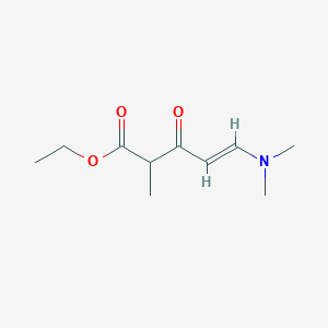 molecular formula C10H17NO3 B15301977 ethyl (4E)-5-(dimethylamino)-2-methyl-3-oxopent-4-enoate 