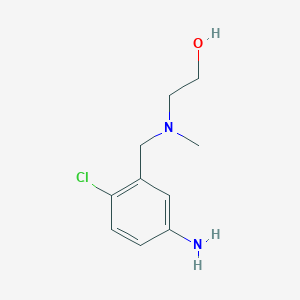 2-{[(5-Amino-2-chlorophenyl)methyl](methyl)amino}ethan-1-ol