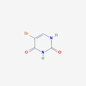 molecular formula C4H3BrN2O2 B015302 5-溴尿嘧啶 CAS No. 51-20-7
