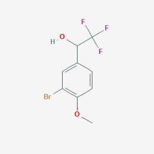 1-(3-Bromo-4-methoxyphenyl)-2,2,2-trifluoroethan-1-ol