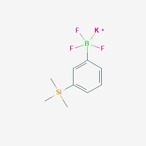 molecular formula C9H13BF3KSi B15302017 Potassium trifluoro(3-(trimethylsilyl)phenyl)borate 