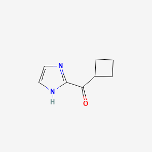 molecular formula C8H10N2O B15302033 Cyclobutyl(1H-imidazol-2-yl)methanone 