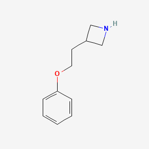 molecular formula C11H15NO B15302035 3-(2-Phenoxyethyl)azetidine 