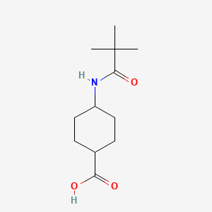 4-(2,2-Dimethylpropanamido)cyclohexane-1-carboxylic acid