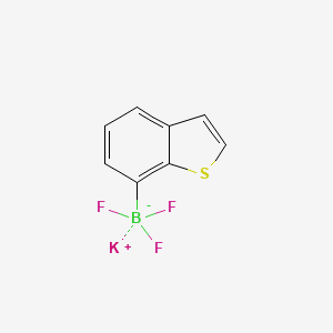 molecular formula C8H5BF3KS B15302147 Potassium benzo[b]thiophen-7-yltrifluoroborate 