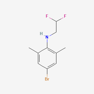 molecular formula C10H12BrF2N B1530218 4-bromo-N-(2,2-difluoroethyl)-2,6-dimethylaniline CAS No. 1184637-63-5